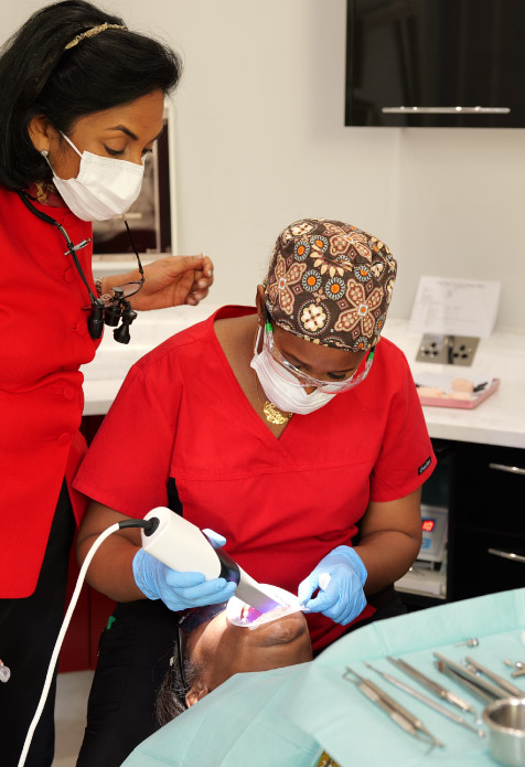 Minimally invasive composite bonding smile enhancement